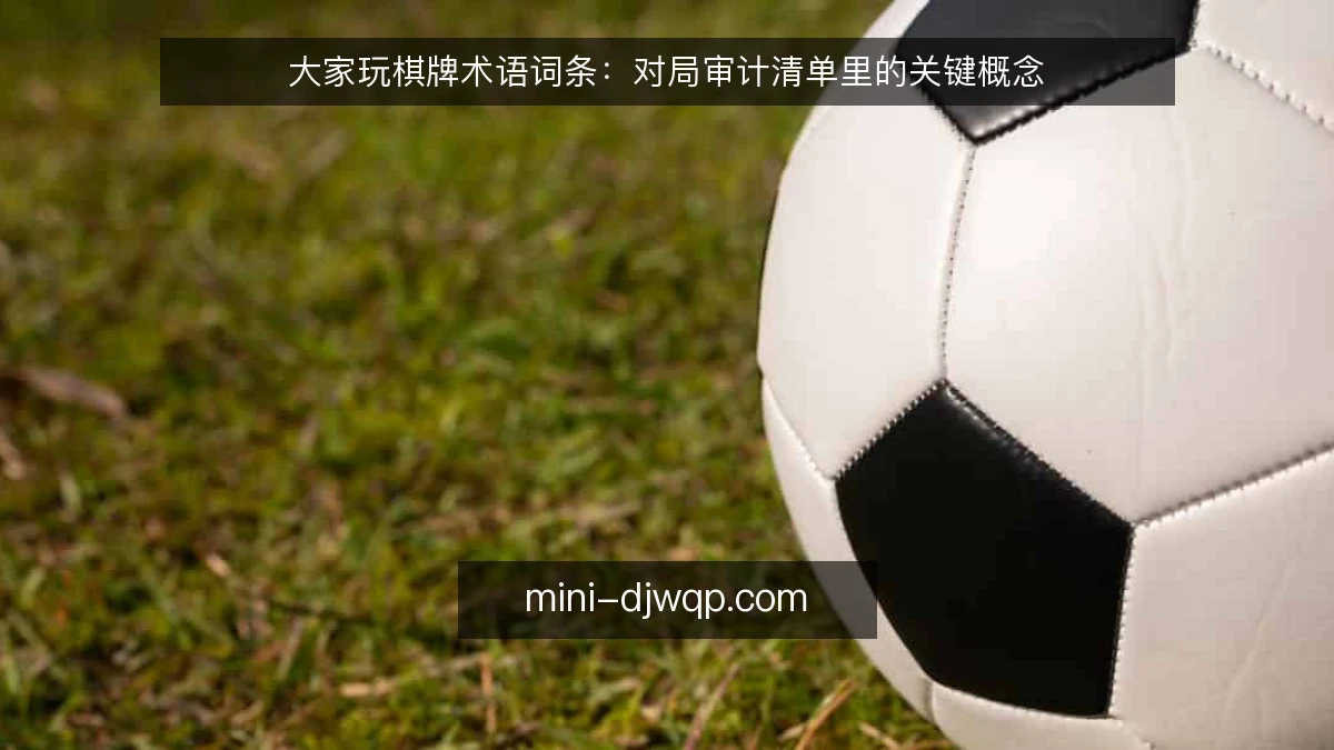 大家玩棋牌术语词条：对局审计清单里的关键概念